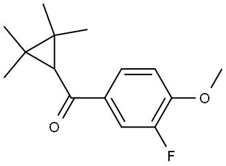 (3-Fluoro-4-methoxyphenyl)(2,2,3,3-tetramethylcyclopropyl)methanone Structure