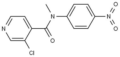 3-chloro-N-methyl-N-(4-nitrophenyl)isonicotinamide Structure