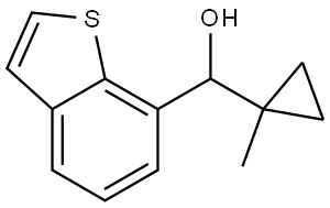 α-(1-Methylcyclopropyl)benzo[b]thiophene-7-methanol Structure