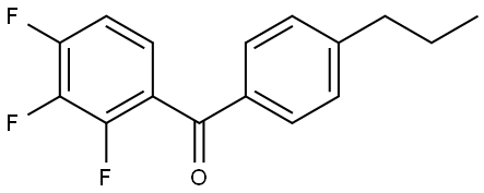 Methanone, (4-propylphenyl)(2,3,4-trifluorophenyl)- Structure