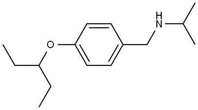 4-(1-Ethylpropoxy)-N-(1-methylethyl)benzenemethanamine Structure