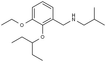 3-Ethoxy-2-(1-ethylpropoxy)-N-(2-methylpropyl)benzenemethanamine Structure