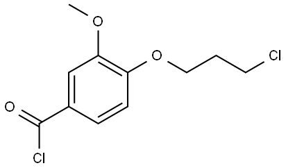 4-(3-Chloropropoxy)-3-methoxybenzoyl chloride Structure