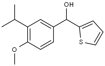 (3-isopropyl-4-methoxyphenyl)(thiophen-2-yl)methanol Structure