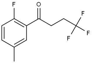 4,4,4-Trifluoro-1-(2-fluoro-5-methylphenyl)-1-butanone Structure