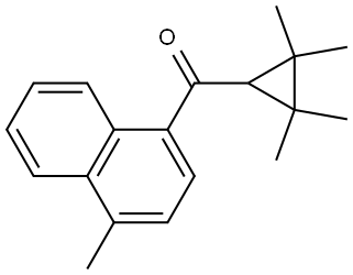 (4-Methyl-1-naphthalenyl)(2,2,3,3-tetramethylcyclopropyl)methanone Structure