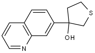 Tetrahydro-3-(7-quinolinyl)thiophene-3-ol Structure