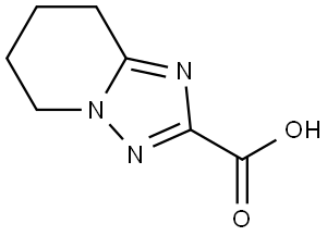 [1,2,4]Triazolo[1,5-a]pyridine-2-carboxylic acid, 5,6,7,8-tetrahydro- Structure