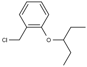 1-(chloromethyl)-2-(pentan-3-yloxy)benzene Structure