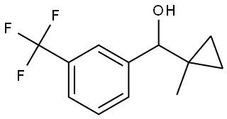 α-(1-Methylcyclopropyl)-3-(trifluoromethyl)benzenemethanol Structure