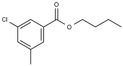 Butyl 3-chloro-5-methylbenzoate Structure