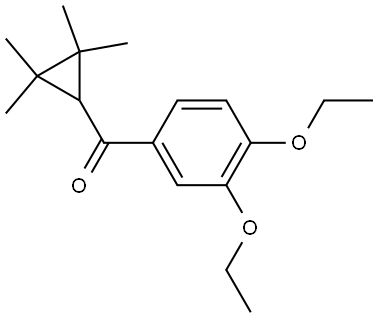 (3,4-Diethoxyphenyl)(2,2,3,3-tetramethylcyclopropyl)methanone Structure