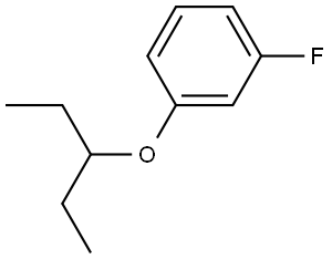 1-(1-Ethylpropoxy)-3-fluorobenzene Structure