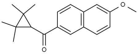 (6-Methoxy-2-naphthalenyl)(2,2,3,3-tetramethylcyclopropyl)methanone Structure