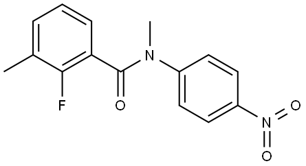 2-fluoro-N,3-dimethyl-N-(4-nitrophenyl)benzamide Structure