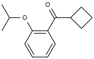 Cyclobutyl[2-(1-methylethoxy)phenyl]methanone Structure