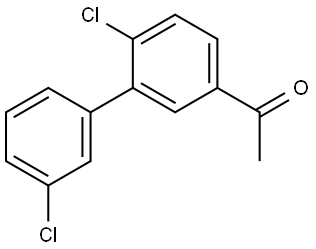 1-(3',6-Dichloro[1,1'-biphenyl]-3-yl)ethanone Structure