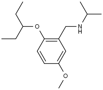 2-(1-Ethylpropoxy)-5-methoxy-N-(1-methylethyl)benzenemethanamine Structure