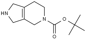 5H-Pyrrolo[3,4-c]pyridine-5-carboxylic acid, 1,2,3,4,6,7-hexahydro-, 1,1-dimethylethyl ester Structure