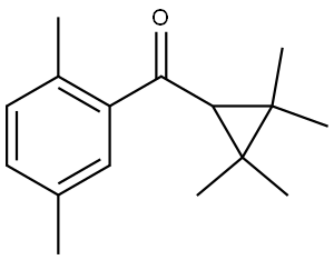 (2,5-Dimethylphenyl)(2,2,3,3-tetramethylcyclopropyl)methanone Structure