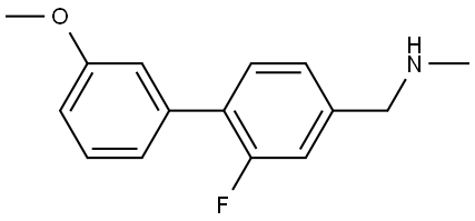 2-Fluoro-3'-methoxy-N-methyl[1,1'-biphenyl]-4-methanamine Structure