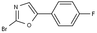 Oxazole, 2-bromo-5-(4-fluorophenyl)- Structure