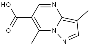 3,7-dimethylpyrazolo[1,5-a]pyrimidine-6-carboxylic acid Structure