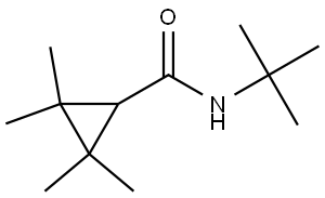 N-(1,1-Dimethylethyl)-2,2,3,3-tetramethylcyclopropanecarboxamide Structure