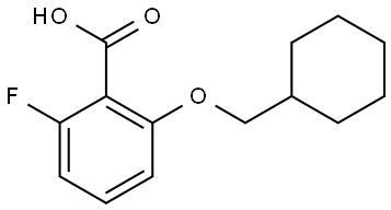 2-(Cyclohexylmethoxy)-6-fluorobenzoic acid Structure