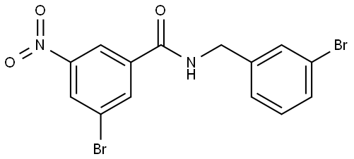 3-bromo-N-(3-bromobenzyl)-5-nitrobenzamide Structure