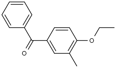 (4-ethoxy-3-methylphenyl)(phenyl)methanone Structure