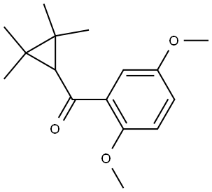 (2,5-Dimethoxyphenyl)(2,2,3,3-tetramethylcyclopropyl)methanone Structure