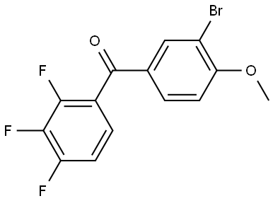 Methanone, (3-bromo-4-methoxyphenyl)(2,3,4-trifluorophenyl)- Structure