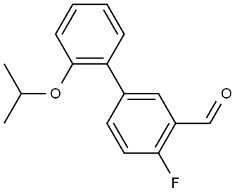 4-Fluoro-2'-(1-methylethoxy)[1,1'-biphenyl]-3-carboxaldehyde 구조식 이미지