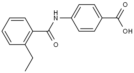 4-[(2-Ethylbenzoyl)amino]benzoic acid Structure