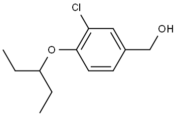 3-Chloro-4-(1-ethylpropoxy)benzenemethanol Structure