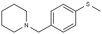 1-[[4-(Methylthio)phenyl]methyl]piperidine Structure