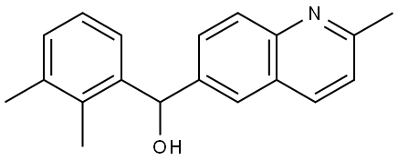 α-(2,3-Dimethylphenyl)-2-methyl-6-quinolinemethanol Structure