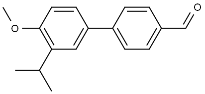 4'-Methoxy-3'-(1-methylethyl)[1,1'-biphenyl]-4-carboxaldehyde Structure