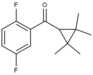 (2,5-Difluorophenyl)(2,2,3,3-tetramethylcyclopropyl)methanone Structure