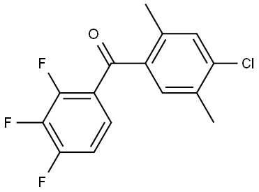 Methanone, (4-chloro-2,5-dimethylphenyl)(2,3,4-trifluorophenyl)- Structure