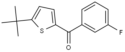 5-(1,1-Dimethylethyl)-2-thienyl](3-fluorophenyl)methanone Structure