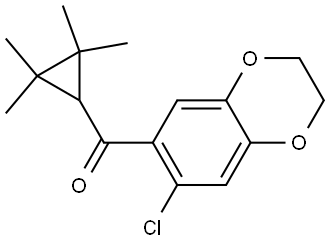 (7-Chloro-2,3-dihydro-1,4-benzodioxin-6-yl)(2,2,3,3-tetramethylcyclopropyl)me... Structure