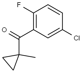 (5-Chloro-2-fluorophenyl)(1-methylcyclopropyl)methanone Structure