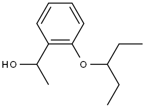 2-(1-Ethylpropoxy)-α-methylbenzenemethanol Structure