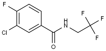 3-Chloro-4-fluoro-N-(2,2,2-trifluoroethyl)benzamide Structure