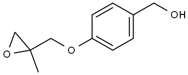 4-[(2-Methyl-2-oxiranyl)methoxy]benzenemethanol Structure