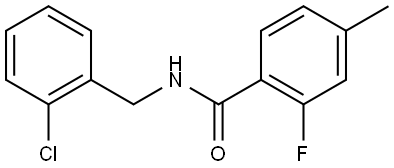 N-[(2-Chlorophenyl)methyl]-2-fluoro-4-methylbenzamide Structure