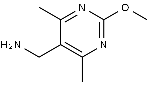 2-Methoxy-4,6-dimethyl-5-pyrimidinemethanamine Structure