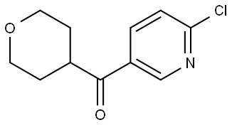 (6-Chloro-3-pyridinyl)(tetrahydro-2H-pyran-4-yl)methanone Structure